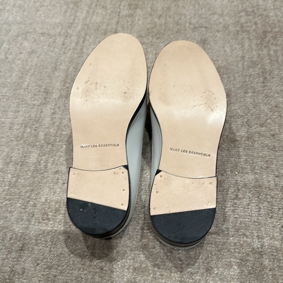 WANT Les Essentials White & Black Leather Loafer - Picture 4 of 6